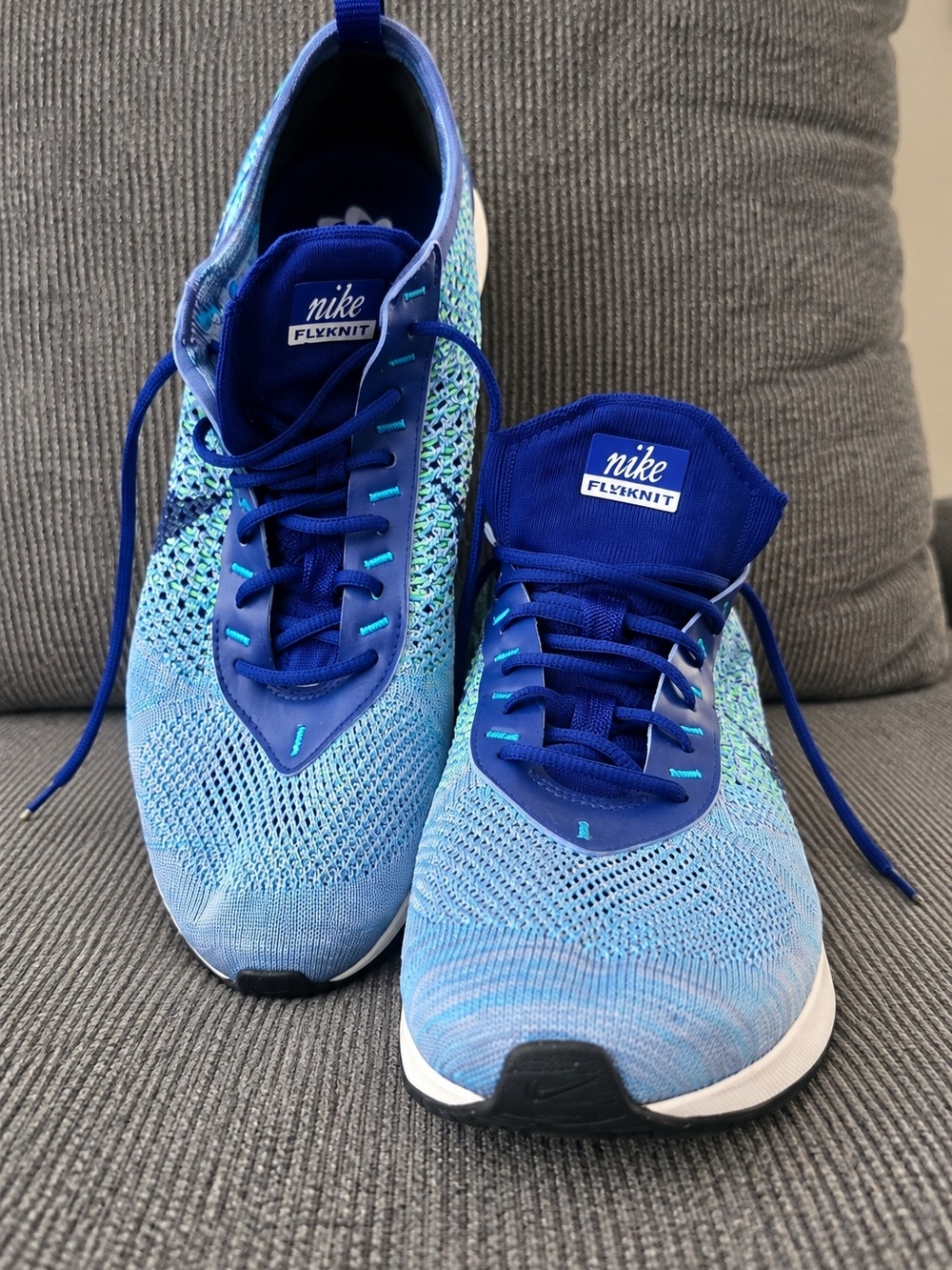 👟
Pre Own Nike Air Max Flyknit Racer – Men’s Size 9 – Blue/Green